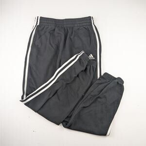 Adidas Black 3 Stripe Fleece Joggers